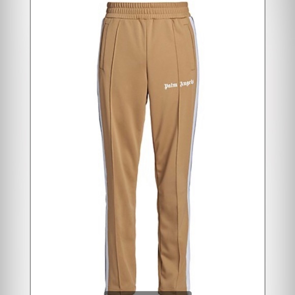 Beige and White Palm angles Track pants size L